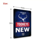 TOOHEYS NEW Beer - UV Printed Metal Sign - 20cm by 30cm