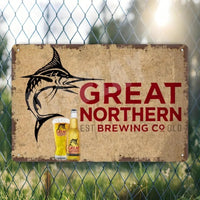 Great Northern Brewing Co - UV Printed Metal Bar Sign - 30cm by 20cm