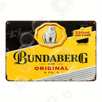 Bundaberg Rum Original & Cola - UV Printed Metal Sign - 30cm by 20cm