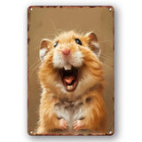 Hamster - UV Printed Metal Sign - 20cm by 30cm