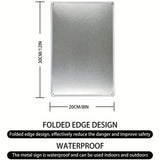 No Pricks Allowed - Novelty UV Printed Metal Sign - 20cm by 30cm