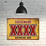 Castlemaine XXXX Australian Beer - UV Printed Metal Sign - 30cm by 20cm