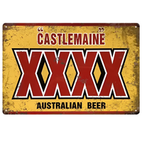 Castlemaine XXXX Australian Beer - UV Printed Metal Sign - 30cm by 20cm