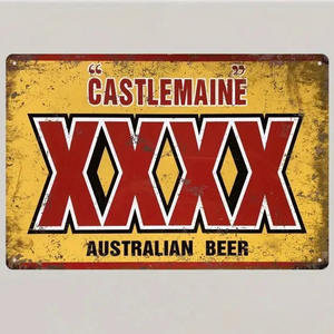 Castlemaine XXXX Australian Beer - UV Printed Metal Sign - 30cm by 20cm