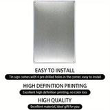 No Pricks Allowed - Novelty UV Printed Metal Sign - 20cm by 30cm