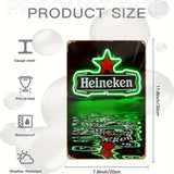 Heineken - UV Printed Metal Sign - 20cm by 30cm