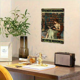 It's Not Hoarding If It's BOOKS - UV Printed Novelty Metal Sign - 20cm by 30cm
