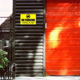 NO PARKING In Front of Gate - UV Printed Metal Sign - 30cm by 20cm