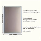Toilet Rules - UV Printed Metal Sign - 20cm by 30cm