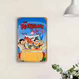 The Flintstones - UV Printed Metal Sign - 20cm by 30cm