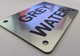 Grey Water Sign Plaque - Medium