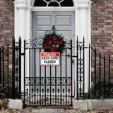 Please Keep Gate Closed - Thank you! - UV Printed Metal Sign - 30cm by 20cm