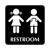 Children Preschool K-12 School Unisex Restroom Sign / Plaque