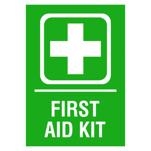 First Aid Kit Sign Plaque