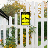 PLEASE CLOSE GATE - HORSES - UV Printed Metal Sign - 20cm by 30cm