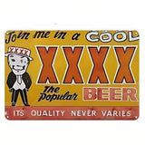 Join me in a Cool XXXX Beer - UV Printed Metal Sign - 30cm by 20cm
