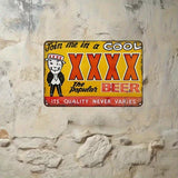 Join me in a Cool XXXX Beer - UV Printed Metal Sign - 30cm by 20cm