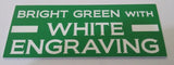 No Shore Power Sign Plaque Available in 30 Colours & 3 Small Sizes