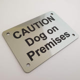 Caution Dog on Premises Sign Plaque - Large