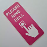 Please Ring Bell Sign Plaque - Small