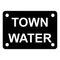 Town Water Sign Plaque - Small