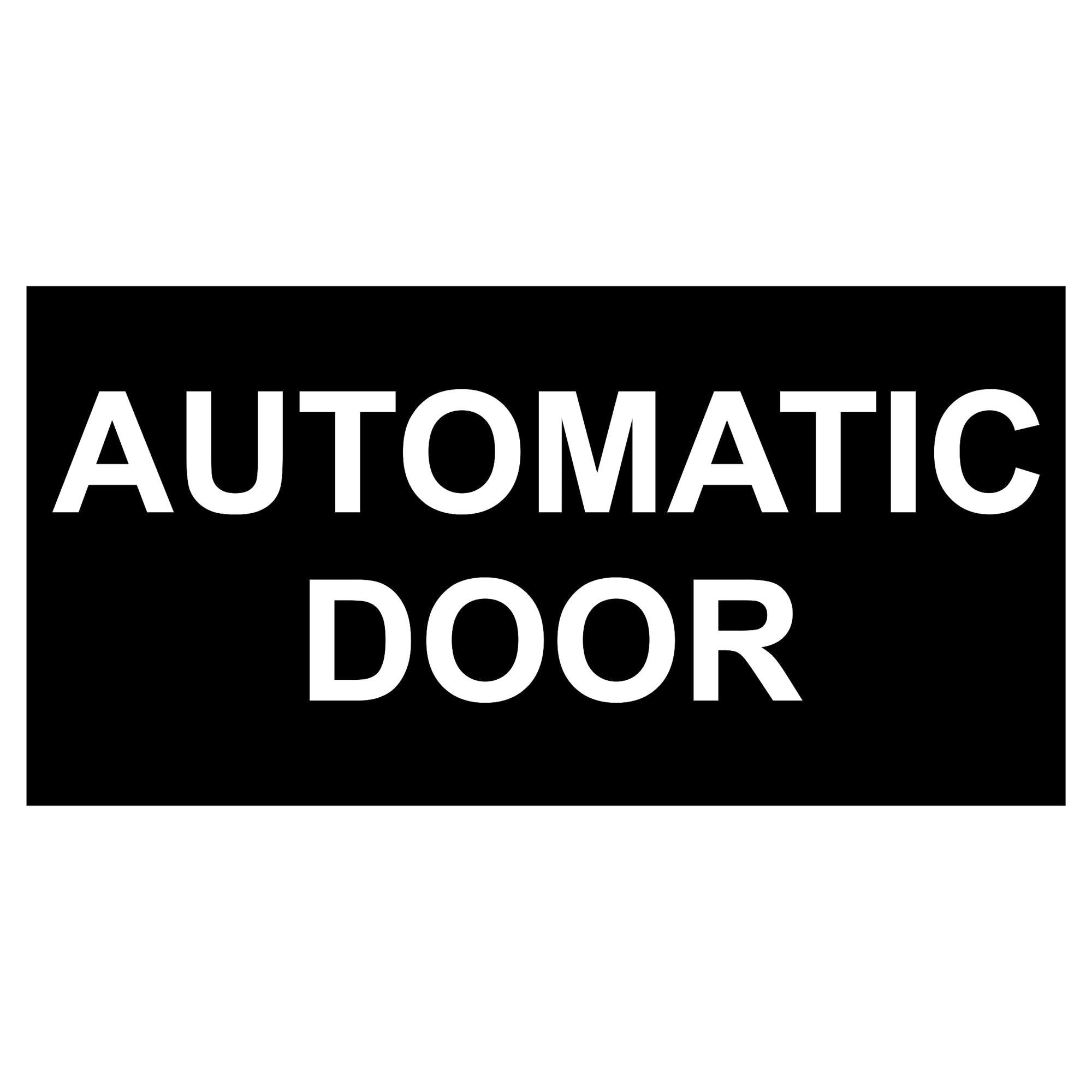 Automatic Doors Signshop Automatic Door Sign Plaque - Large | Tiger Laser Cutting & Engraving