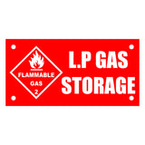 LP Gas Storage Sign Plaque