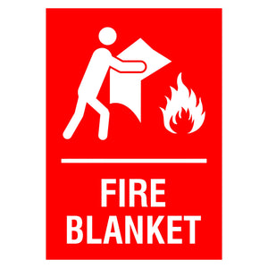 Fire Blanket Sign Plaque