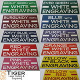 Tank Water Sign Plaque in 2 Large Sizes & 30 Colours