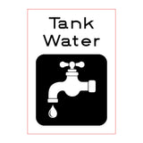 Tank Water Sign - A7 Size