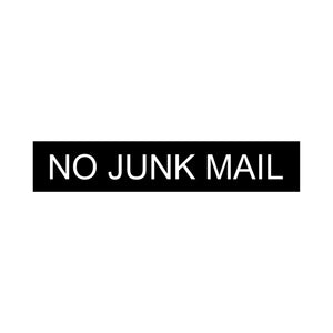 Bulk Quantity of 30 - NO JUNK MAIL Signs